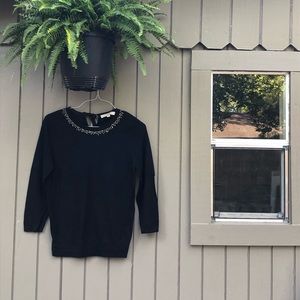 SOLD LOFT Open Back Sweater